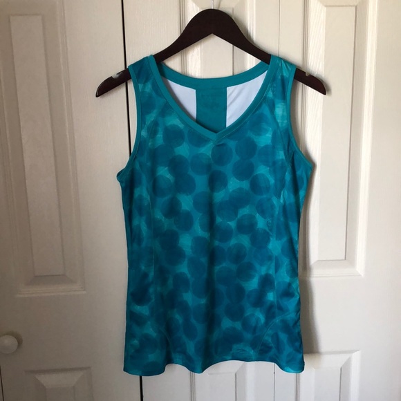 Tek Gear Teal Circle Pattern Active Tank - Picture 1 of 2